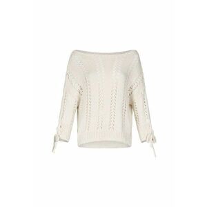 Pulover din tricot cu decolteu barcuta imagine