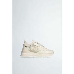 Pantofi sport flatform de piele ecologica cu piele imagine