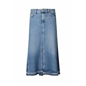Fusta midi din denim cu talie inalta imagine
