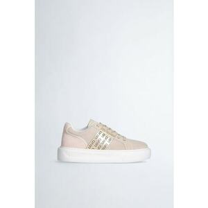 Pantofi sport de piele intoarsa cu banga logo cu perforatii imagine