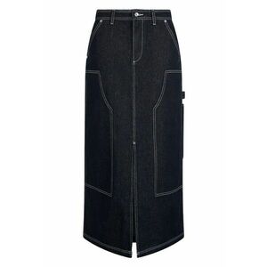 Fusta maxi dreapta din denim imagine