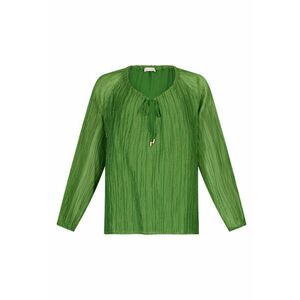 Bluza cu decolteu rotund si prindere cu snur imagine