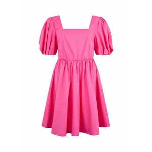 Rochie mini evazata cu maneci scurte bufante imagine