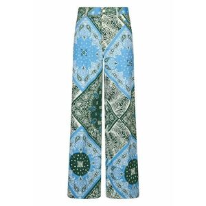 Pantaloni ampli cu imprimeu grafic imagine