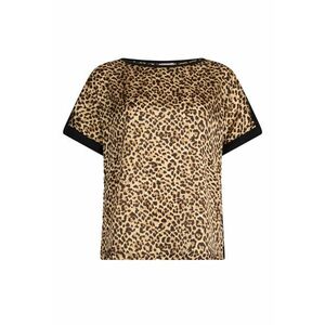 Bluza cu maneci scurte si animal print imagine