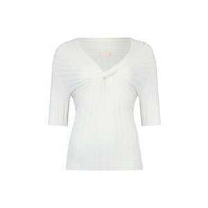 Bluza cu maneci scurte si aspect striat imagine
