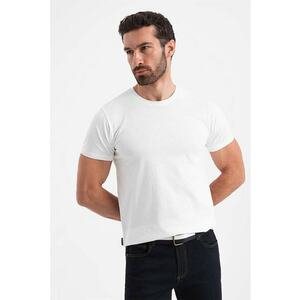 Tricou uni cu decolteu la baza gatului imagine