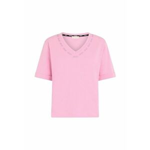 Tricou de bumbac cu logo din strasuri imagine