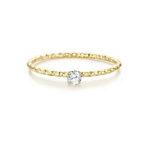 Inel placat cu aur de 14k si zirconia imagine