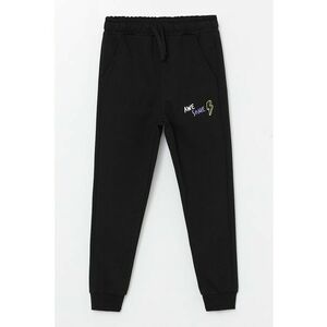 Pantaloni de trening cu imprimeu text imagine