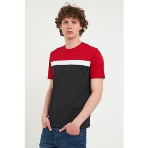 Tricou din bumbac cu decolteu la baza gatului imagine
