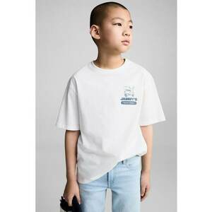 Tricou de bumbac cu maneci scurte imagine