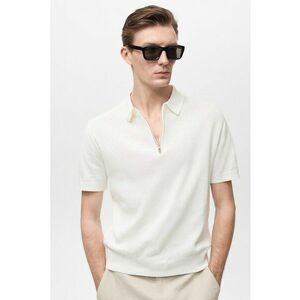 Tricou tricotat polo cu fermoar imagine