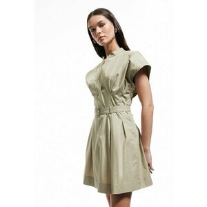 Rochie mini cu croiala in A si curea asortata imagine