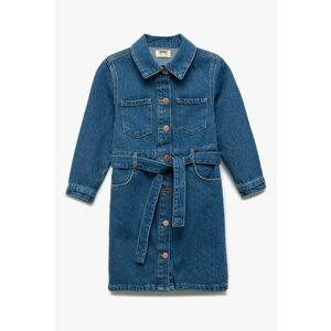 Sarafan din denim cu maneci lungi imagine