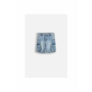 Pantaloni scurti copii - albastru - bumbac imagine
