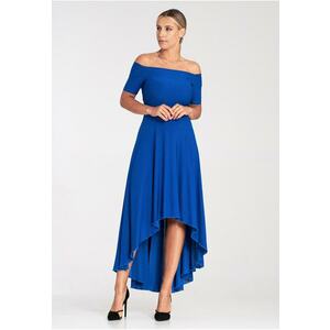 Rochie de seara - maxi - poliester - albastru imagine