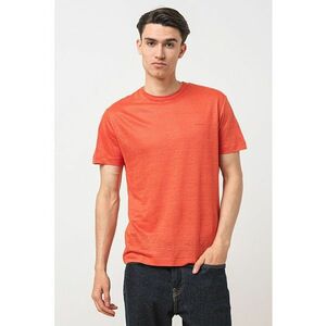 Tricou din in cu decolteu la baza gatului imagine
