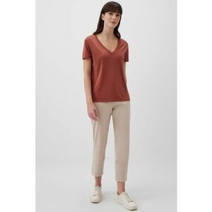 Tricou din amestec de modal cu decolteu in V imagine