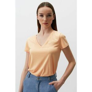 Tricou din amestec de modal cu decolteu in V imagine