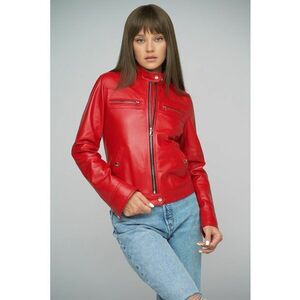 Jacheta biker din piele imagine