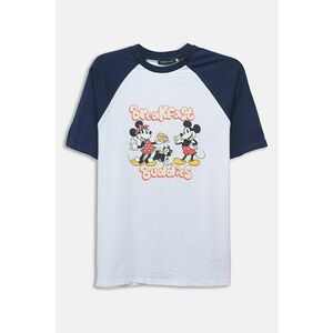 Tricou de bumbac cu imprimeu Mickey & Minnie Mouse imagine