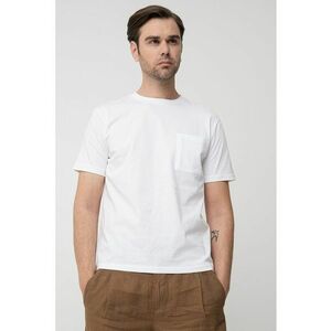 Tricou cu decolteu la baza gatului si buzunar pe piept imagine