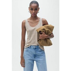 Top din in cu model in dungi imagine