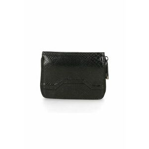 Portofel de piele cu aspect de piele de reptila 225679 - Negru imagine