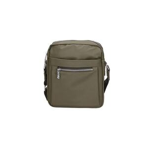 Geanta crossbody cu logo - Verde imagine
