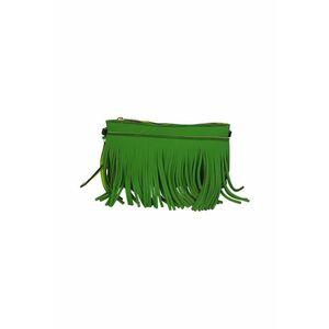 Geanta crossbody cu franjuri - Verde imagine