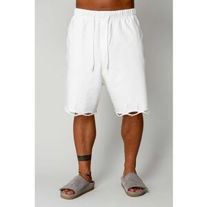 Pantaloni scurt Ripped Heavy White 17412 imagine