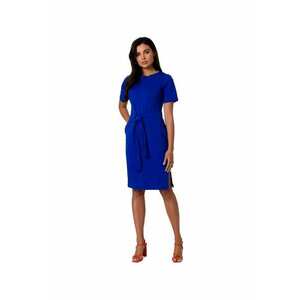 Rochie din bumbac cu brau - imagine