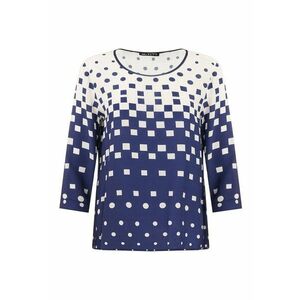 Bluza din viscoza cu imprimeu geometric imagine