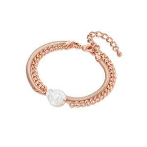 Bratara placata cu aur de 14K si decorata cu perla imagine