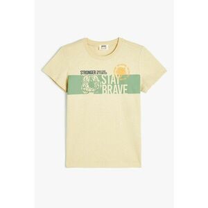 Tricou lejer de bumbac cu imprimeu imagine