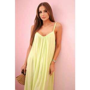 Rochie midi din viscoza cu bretele inguste - imagine