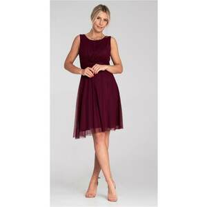 Rochie eleganta - decolteu la spate - plasa - visinie - imagine