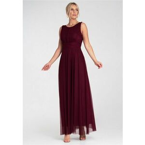 Rochie de seara maxi - fara maneci - visinie - plasa - imagine