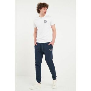 Pantaloni sport cu snur si logo imagine