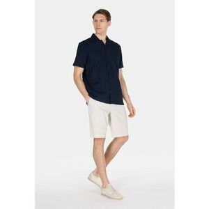 Pantaloni scurti din amestec de in cu talie ajustabila imagine