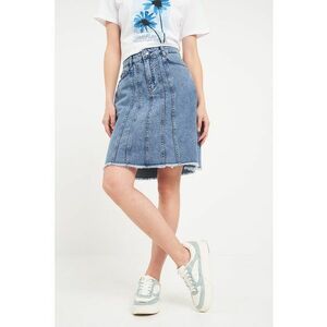 Fusta midi din denim imagine