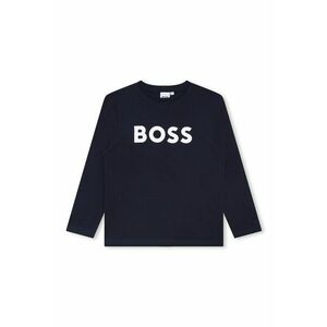 Bluza cu decolteu la baza gatului si imprimeu logo contrastant imagine
