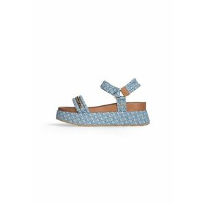 Sandale wedge cu detalii lant imagine