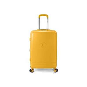 Troler mediu extensibil BZ 5827 - 65x40x27 cm - bagaj de cala - ABS - 4 roti 360° - cifru - galben mustar imagine