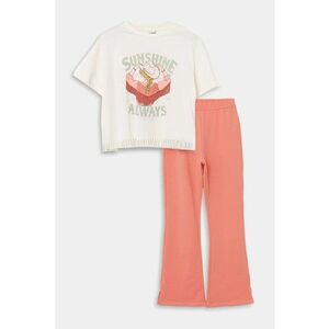 Set de pantaloni de trening si tricou crop imagine