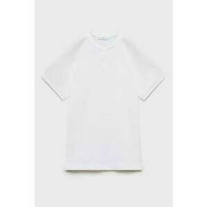 Tricou din bumbac cu fenta cu nasturi imagine