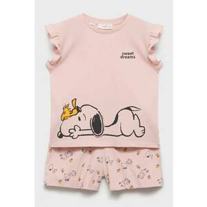 Pijama din bumbac cu imprimeu cu Snoopy imagine
