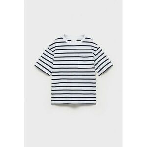 Tricou cu decolteu la baza gatului si dungi imagine