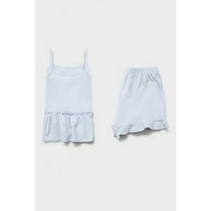 Pijama cu pantaloni scurti si volane imagine